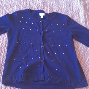 Dark blue rymestone cardigan
